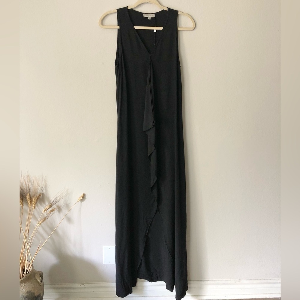 Anatomie Front Ruffle Asymmetrical Tank Dress Small